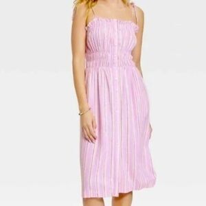 Universal Thread Purple and White Maxi Dress